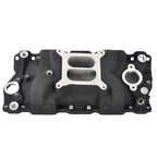 Satin Aluminum Intake Manifold for Small Block Chevy SBC 305 327 350 400 (1957–1986)