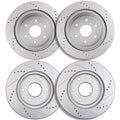 Set of 4 Drilled Disc Brake Rotors for Silverado Sierra Suburban Tahoe