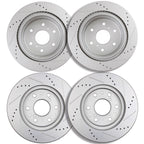 Set of 4 Drilled Disc Brake Rotors for Silverado Sierra Suburban Tahoe