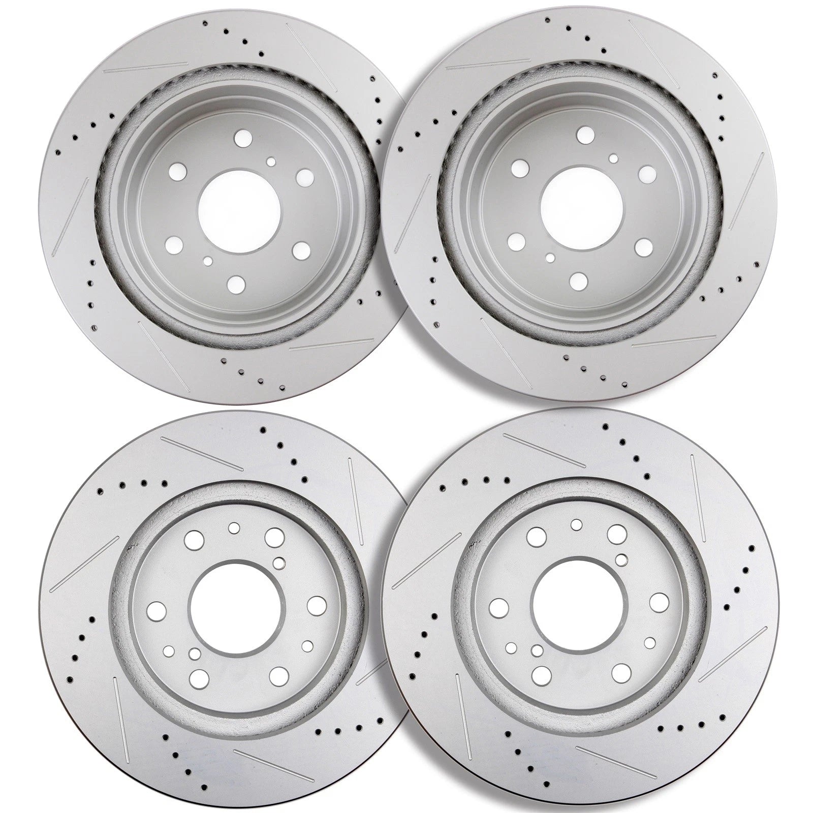 Set of 4 Drilled Disc Brake Rotors for Silverado Sierra Suburban Tahoe