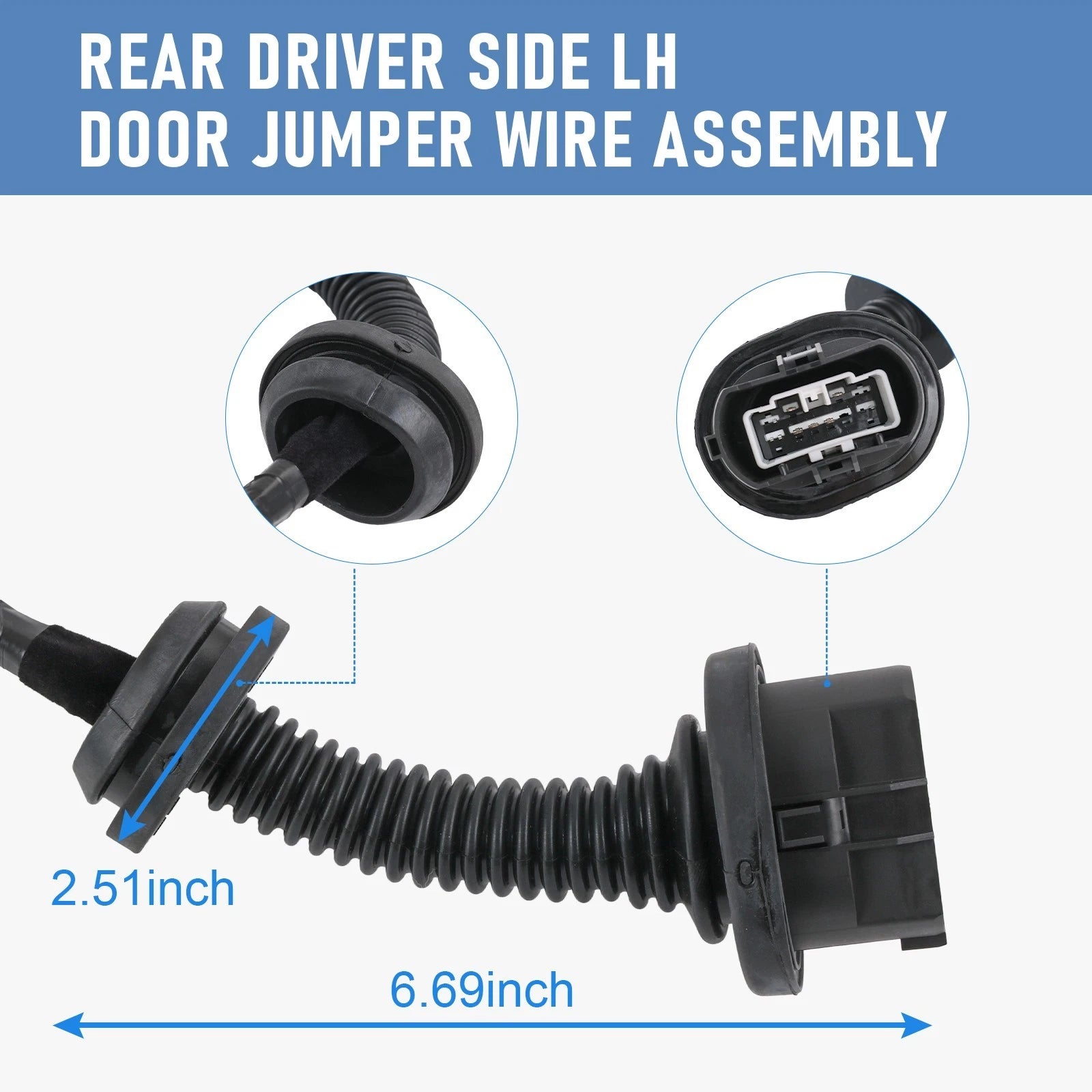 Rear Driver Side Door Jumper Wire Assembly for Ford F150 (2009–2014)