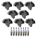 Denso 8 Ignition Coils & Platinum Spark Plugs for Silverado Sierra 1500 (2007–2013)