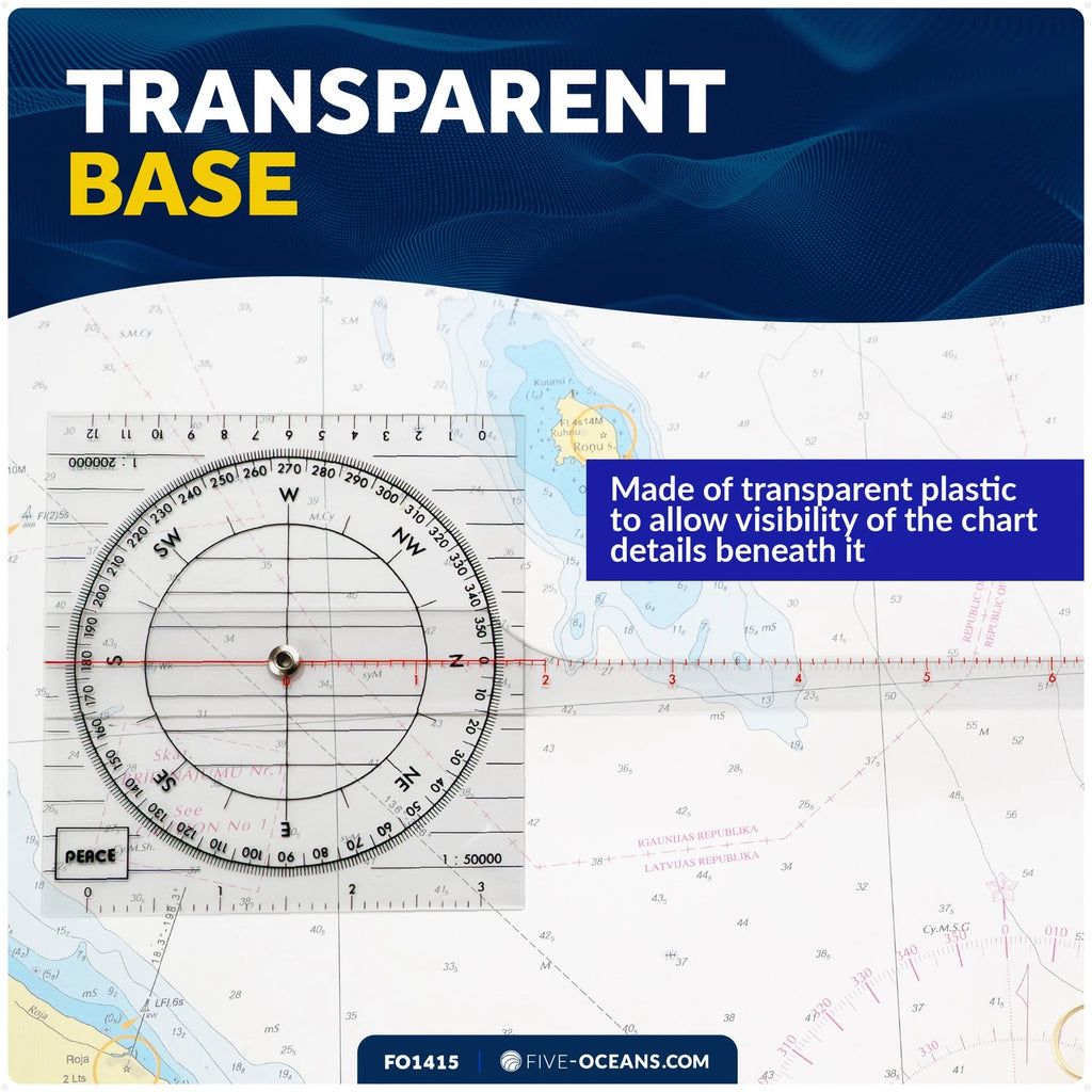 Chart Protractor for Five Oceans Navigation (FO1415)
