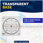 Chart Protractor for Five Oceans Navigation (FO1415)