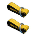 2X Wheel Tie Down Straps 8' w/D-Ring for Car Hauler Tow Dolly Tow Truck