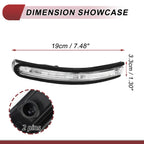 Mirror Turn Signal Light for KIA Rio Pride (2012–2016) No. 876141W000 Left Black Clear