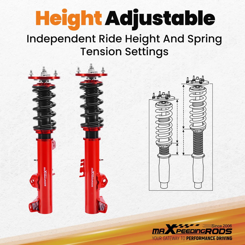 Coilover Struts Kit for BMW E36 316 318 328 RWD (1991-1999)