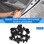 15 Pcs Door Panel Trim Retainer Clips for Audi A5 Quattro (2008–2023) Nylon Black