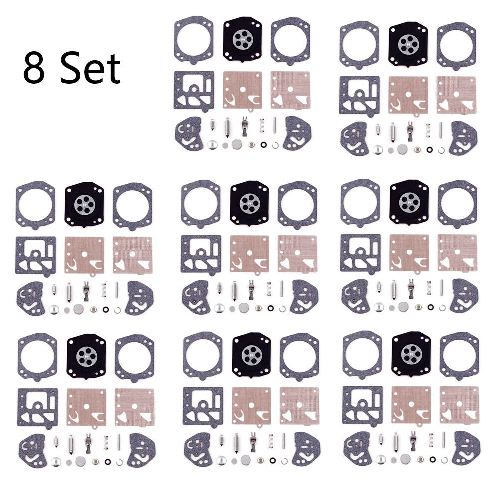 Set of 8 Carburetor Gasket Kit for Husqvarna 257 250R Poulan 2800 3300 K20-HDA