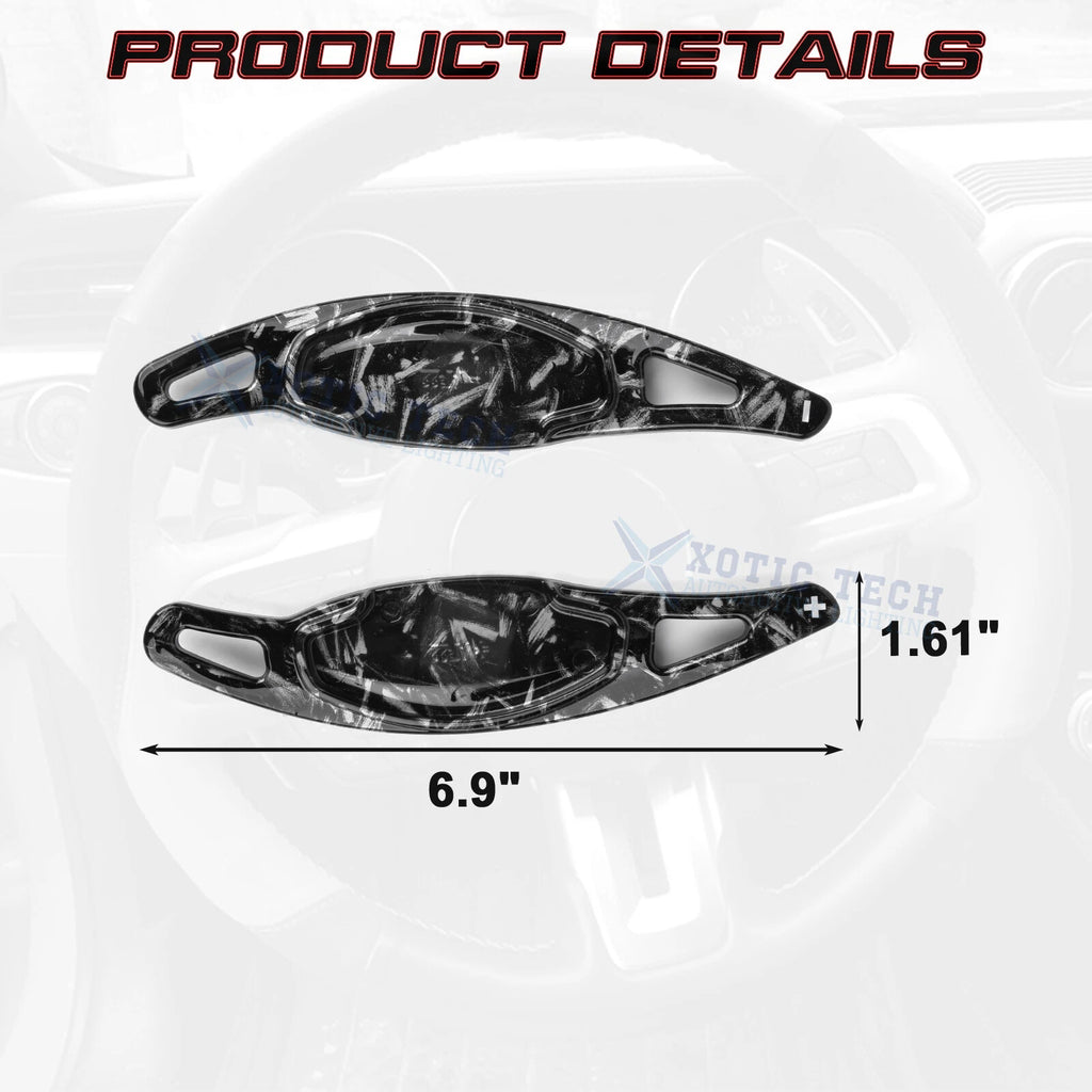 Carbon Look Paddle Extended Shift Decor Trim for Honda Civic (2016-2021)