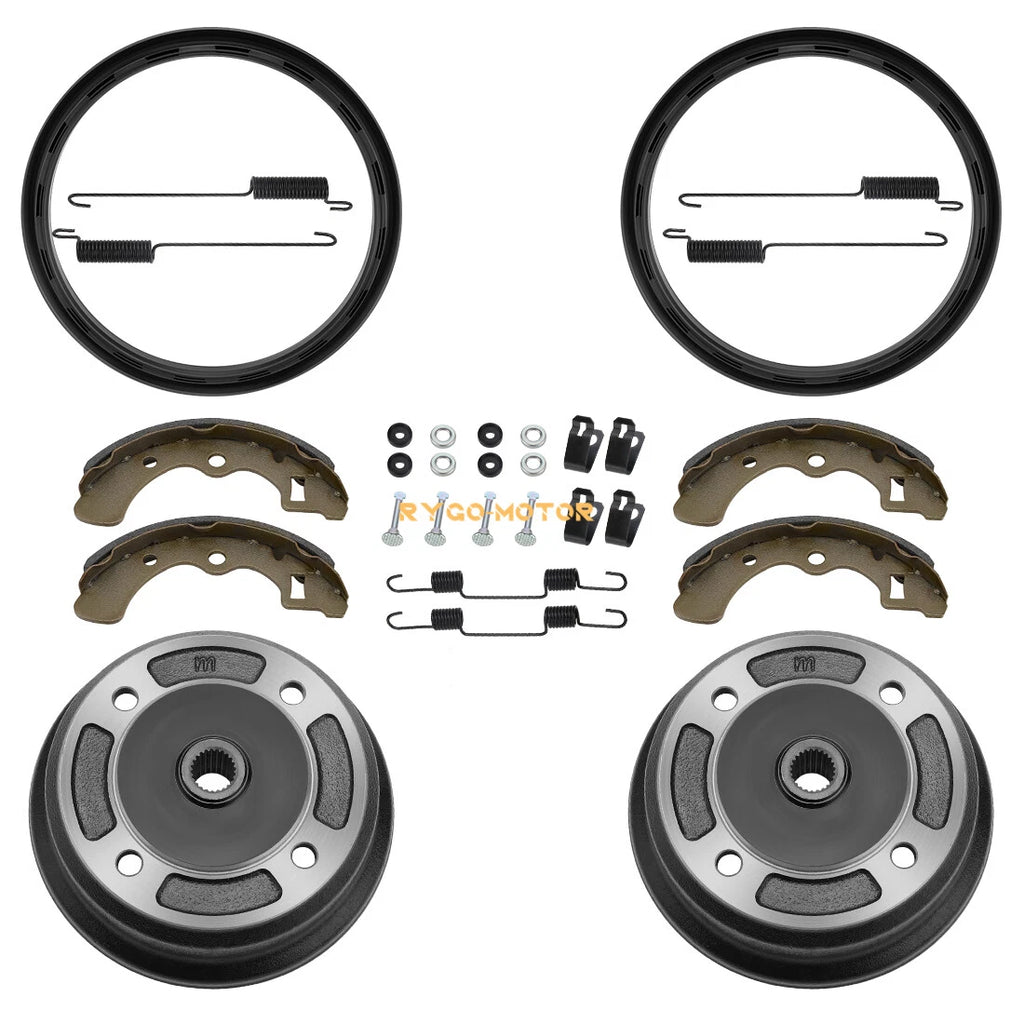 2 Rear Brake Drum Shoes Seal for Kawasaki Mule 3000 3010 4000 4010 (1993–2006)
