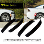 Set of 2 Smoked Lens LED Side Marker Lights for Dodge Charger (2015–2023)