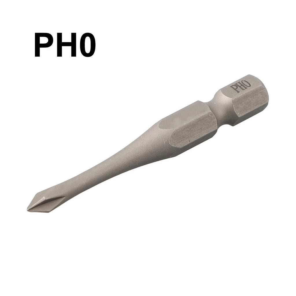 Set of 3 Slotted Cross Screwdriver Bits PH0 PH1 PH2 for Various Uses