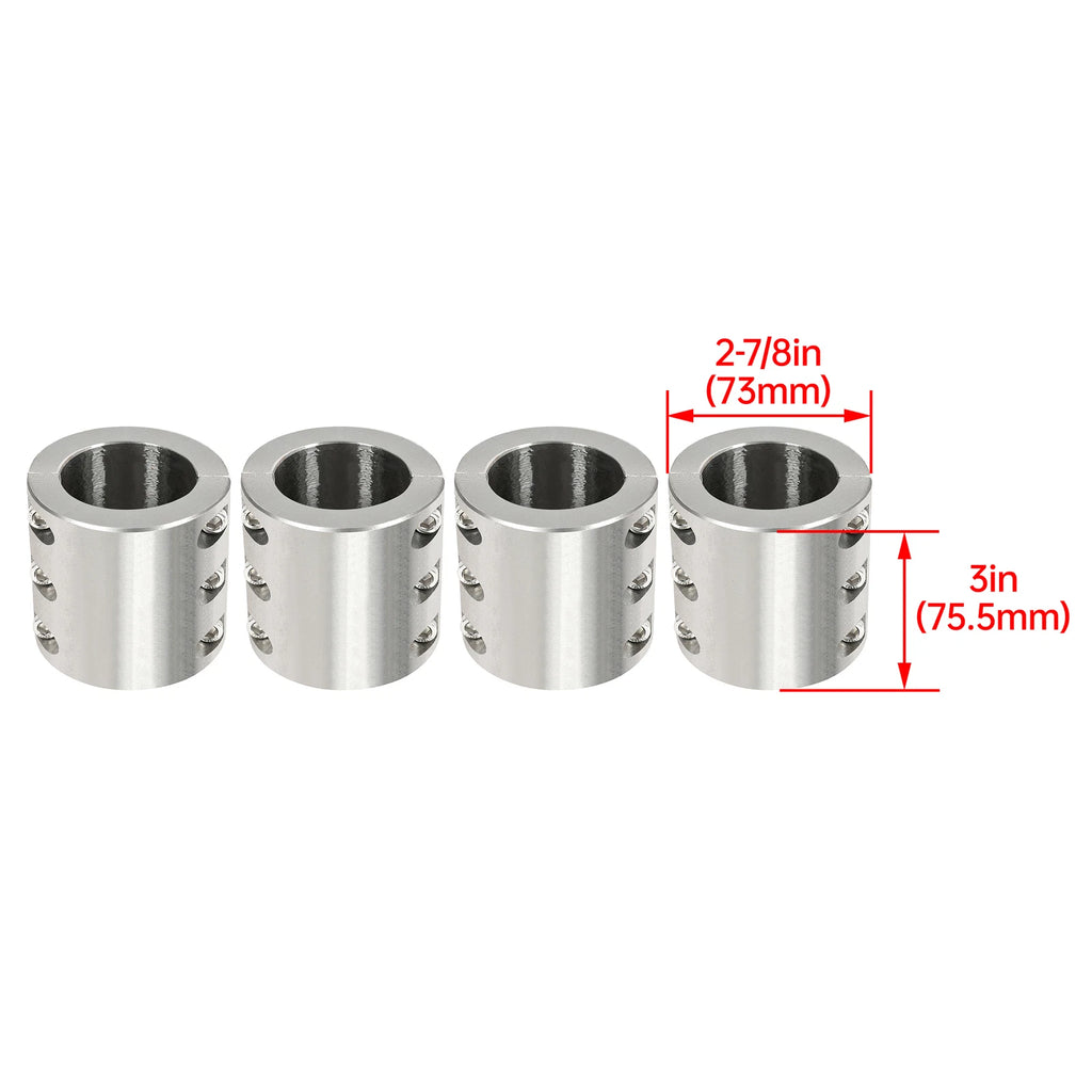 Set of 4 Tube Clamps for Roll Cage (Universal)