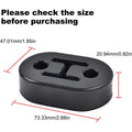 4X Rubber Exhaust Tail Pipe Mount Holder Bracket for