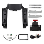 Rear LED Mud Flaps for Harley Electra Glide FLHTC (2009–2013) Black ABS
