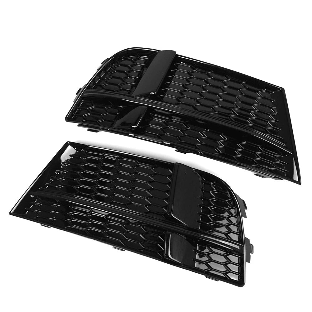 Closed Mesh Honeycomb Front Bumper Fog Light Grille for Audi A3 (2013–2020)