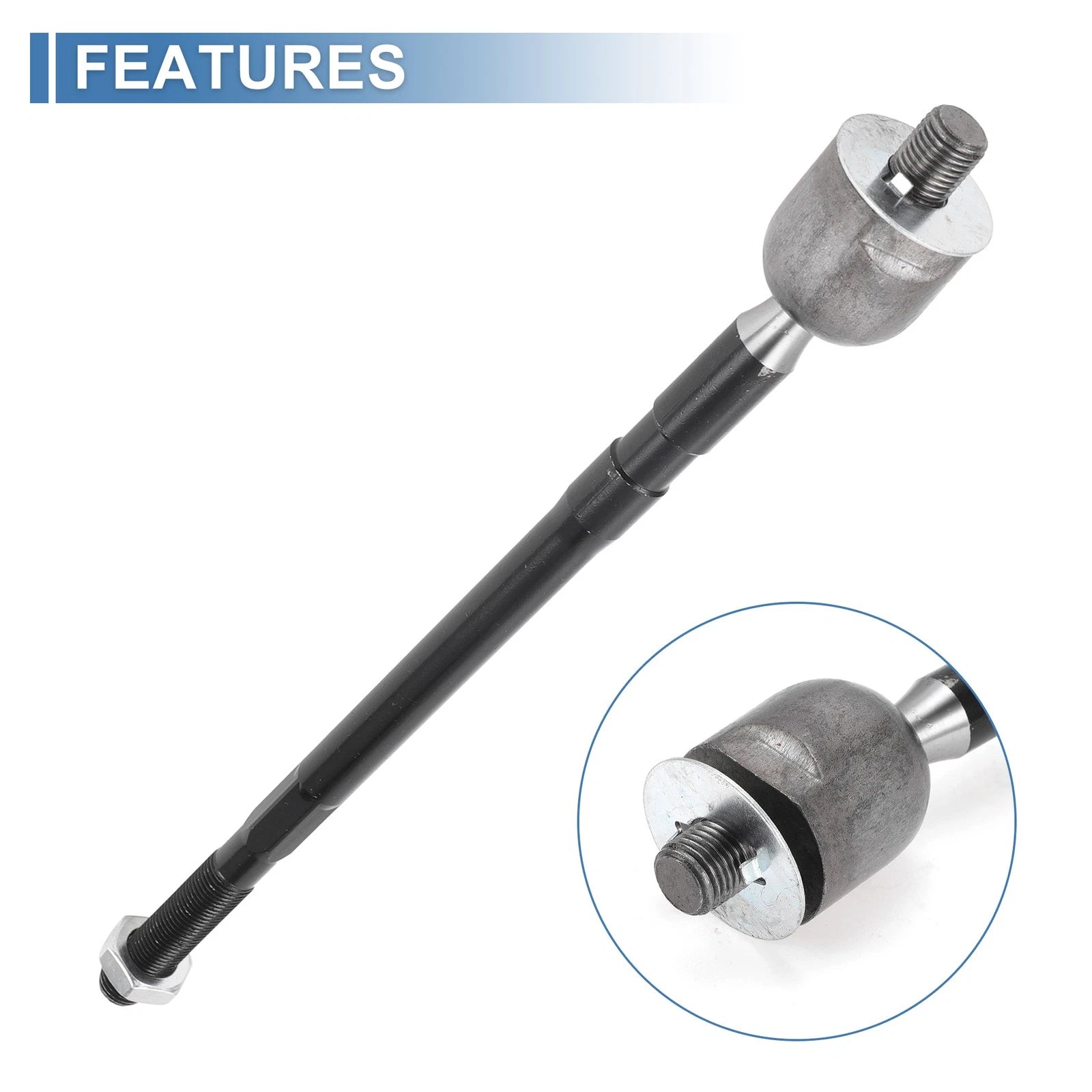 2X Front Inner Tie Rod End Links for Toyota RAV4 Corolla Chevrolet Prizm