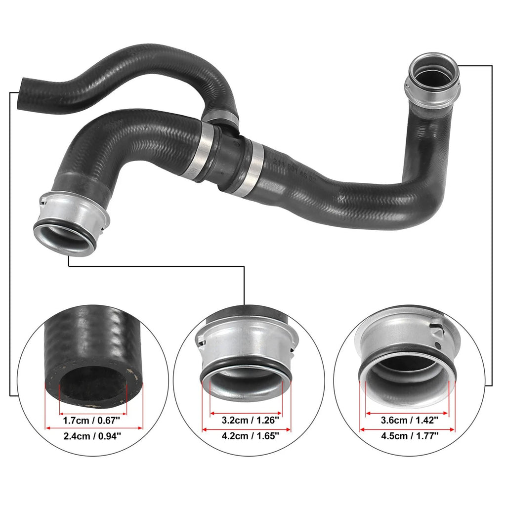 Lower Radiator Coolant Hose 2115014682 for Mercedes-Benz E350 (2006–2009)