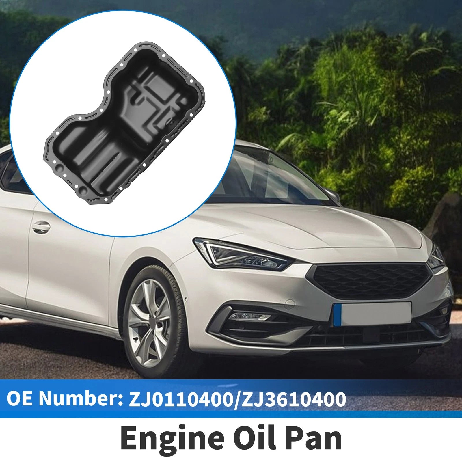 1 Pc Engine Oil Pan No.ZJ0110400 for Mazda 2 1.5L (2011–2015) Iron Black