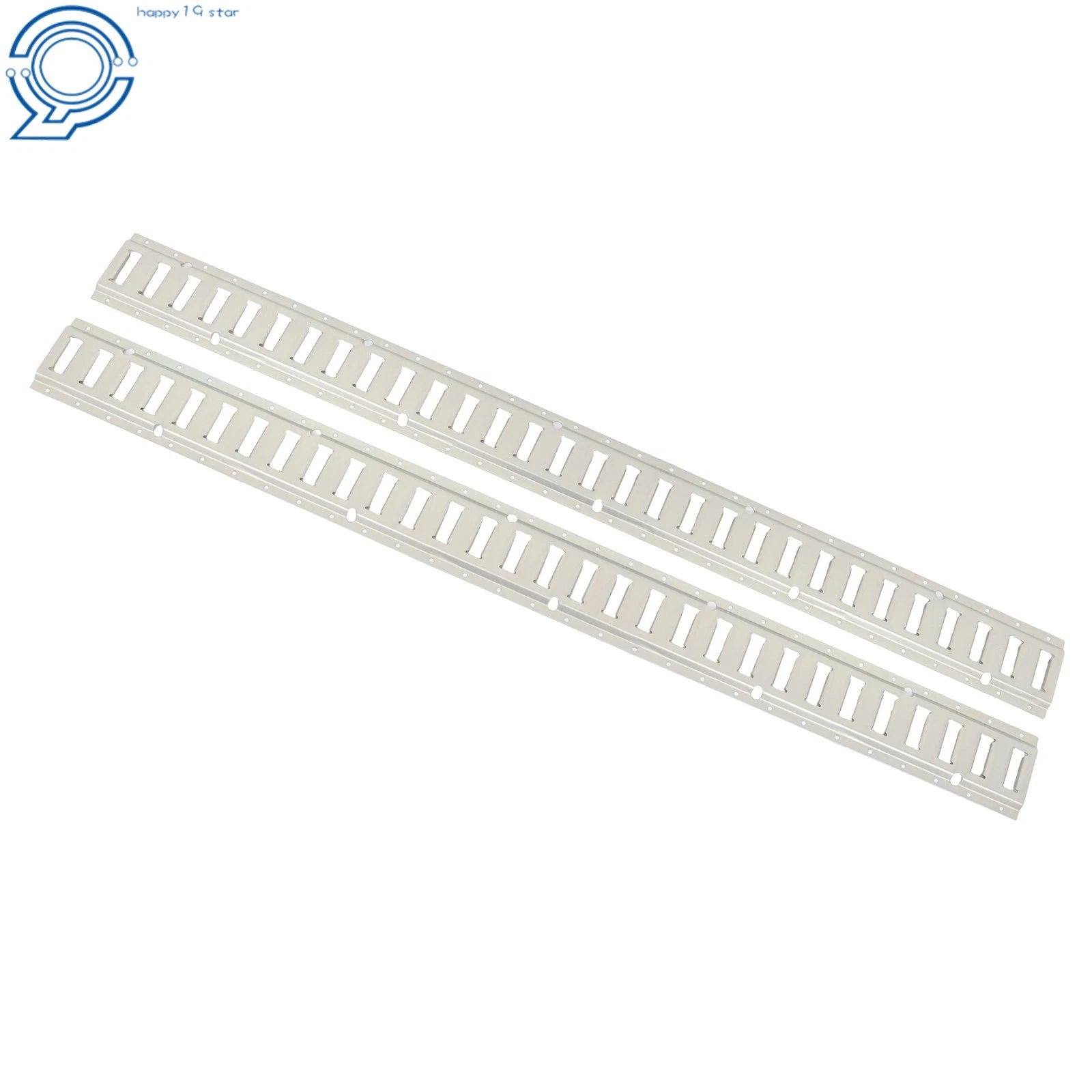 2PC E-Track Tie-Down Rail for Truck Trailer Cargo Van 