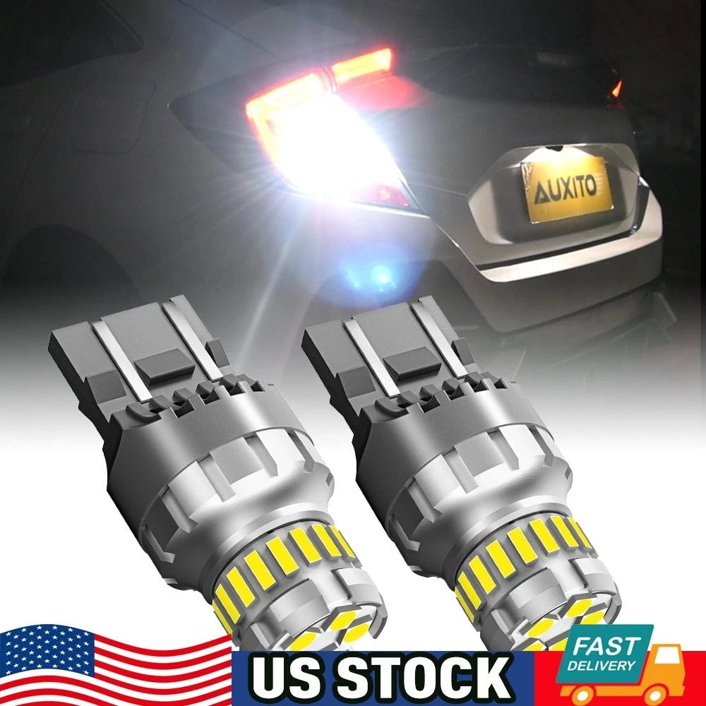 2X AUXITO 7443 7440 LED Back Up Reverse Light Bulbs 6500K for