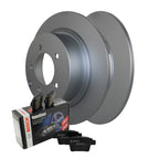 Rear Brake Kit 302mm Rotors Bosch Ceramic Pads for Chrysler Dodge Jeep Mitsubishi