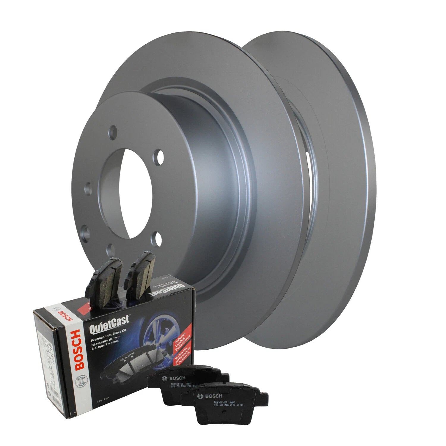 Rear Brake Kit 302mm Rotors Bosch Ceramic Pads for Chrysler Dodge Jeep Mitsubishi