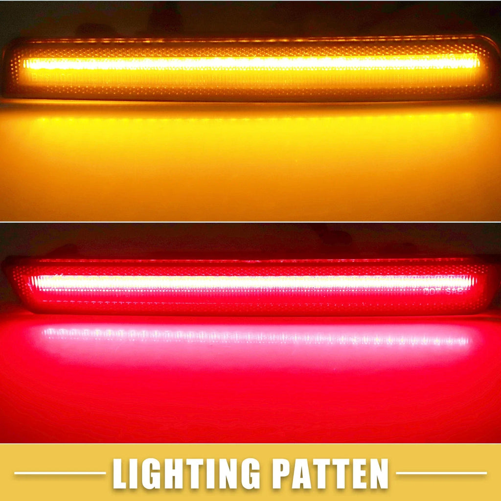 LED Side Marker Lights 2 x Amber Red for Dodge (68195788AB)