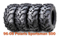 Set of 4 Premium Mud ATV Tires 25x8-12 25x11-10 for Polaris Sportsman 500 (1996–2008)