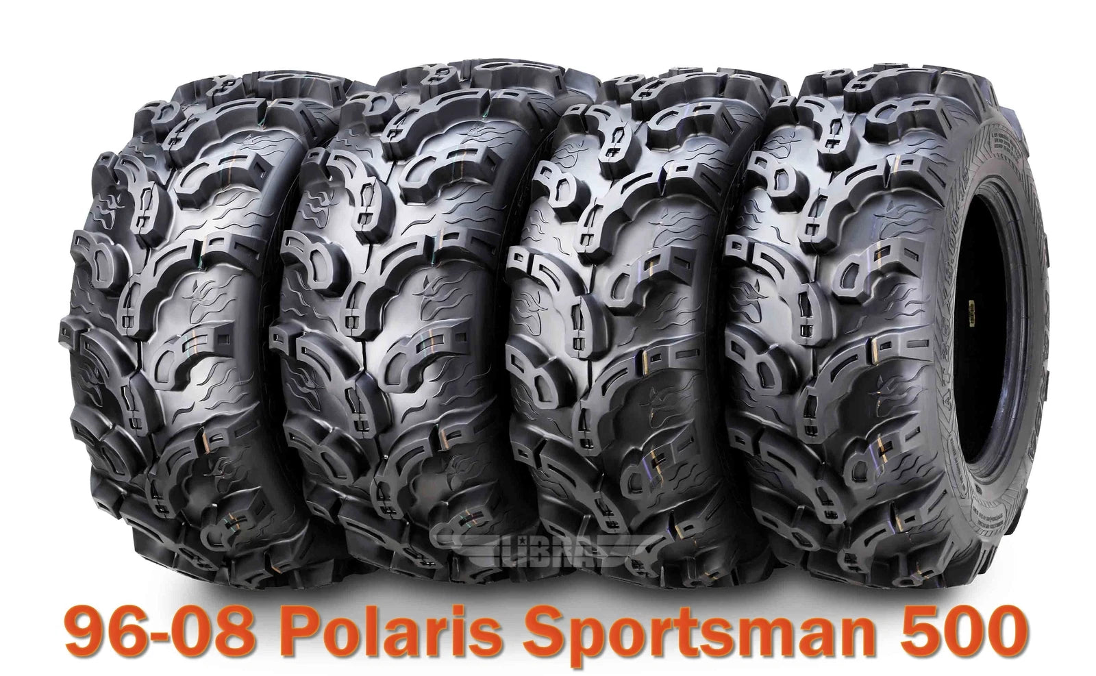 Set of 4 Premium Mud ATV Tires 25x8-12 25x11-10 for Polaris Sportsman 500 (1996–2008)