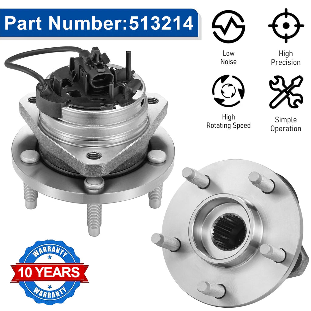 Front Wheel Bearing Hub for Saturn Aura (2007–2009) and Chevy Malibu (2004–2012)