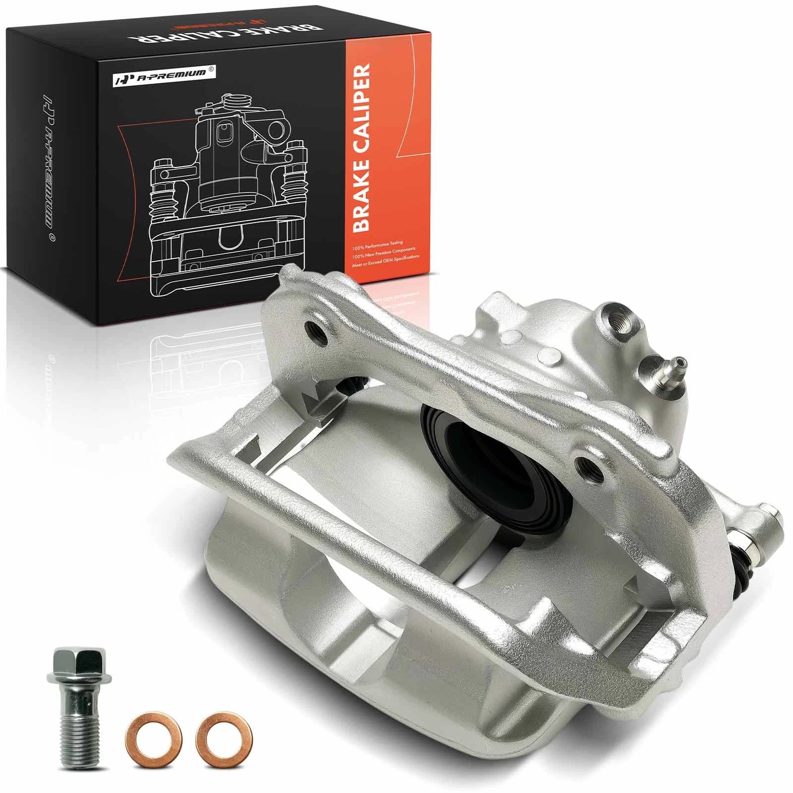 Front Driver LH Brake Caliper with Bracket for Mercedes-Benz C300 (2015–2019)