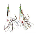 Single Hook Marine Lure for Sea Bass Fishing (Fluorescent Fish Skin Pattern)