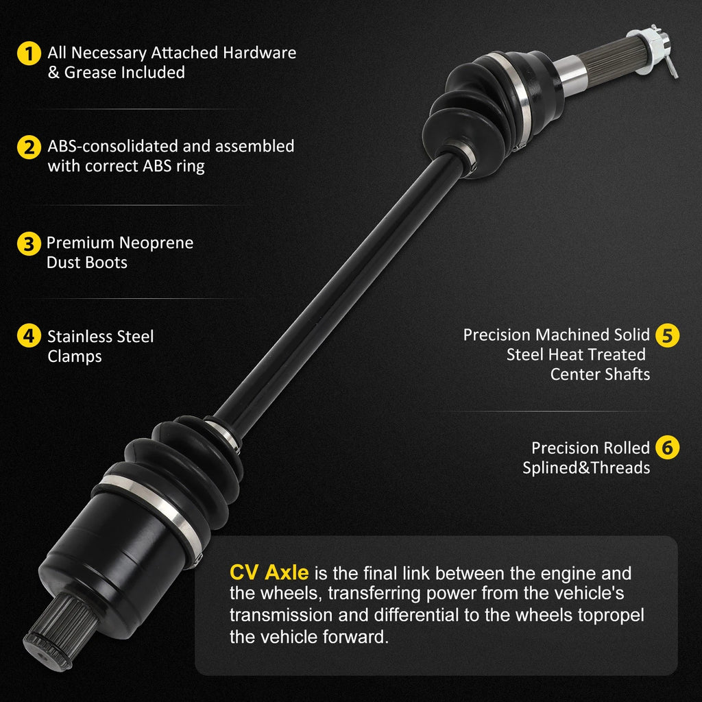 Rear CV Axle for Polaris Ranger XP 900 1000 Crew (2017–2018)
