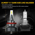 2X AUXITO H11 H8 H9 LED Headlight Kit Bulb Low Beam 6500K