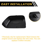 Left Side Mirror Cover Cap Gloss Black for Ford F-250 F-350 F-450 F-550 (2017–2022)