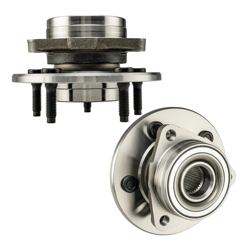 2x Front Wheel Hub & Bearing Assembly for 1997-2000 Ford F-150 4WD (XL3Z1104BC)