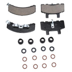 Set of 4 Front Ceramic Brake Pads for Chevy Silverado (1995–1999)
