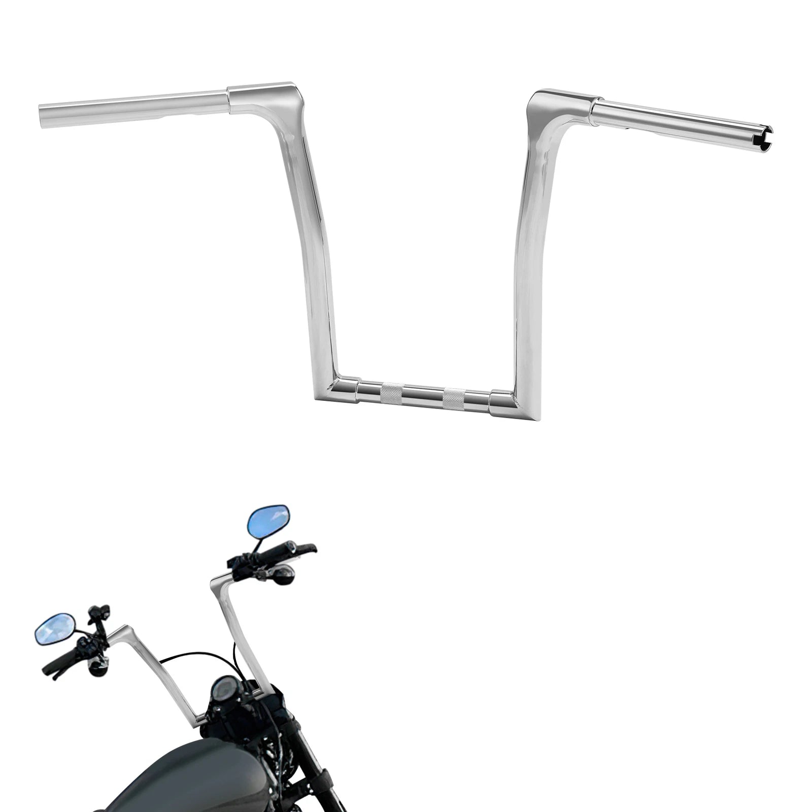 14" Rise Ape Hanger Handlebar 1-1/4" for Harley Softail Fat Boy (2018–2024)