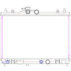 Replacement Plastic Aluminum Radiator for Toyota Hilux (2005–2015)