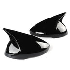 Pair / Black Side Rear View Mirror Cover Cap for Honda Civic (2022–2025)