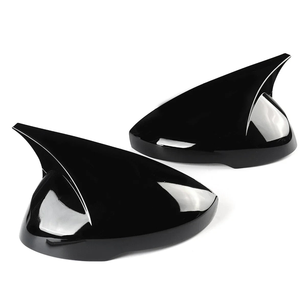 Pair / Black Side Rear View Mirror Cover Cap for Honda Civic (2022–2025)