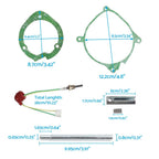 6Pcs Glow Plug Gasket Kit for Chinese Diesel Heater 2KW 12V
