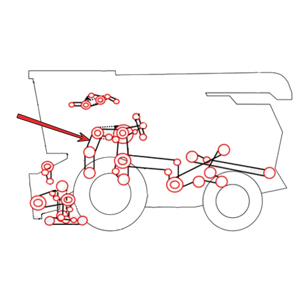 Upper/Lower Traction Belt for Massey Ferguson 750 (833856M1)