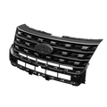 Front Bumper Upper Grille for Ford Explorer (2016–2017) Glossy Black