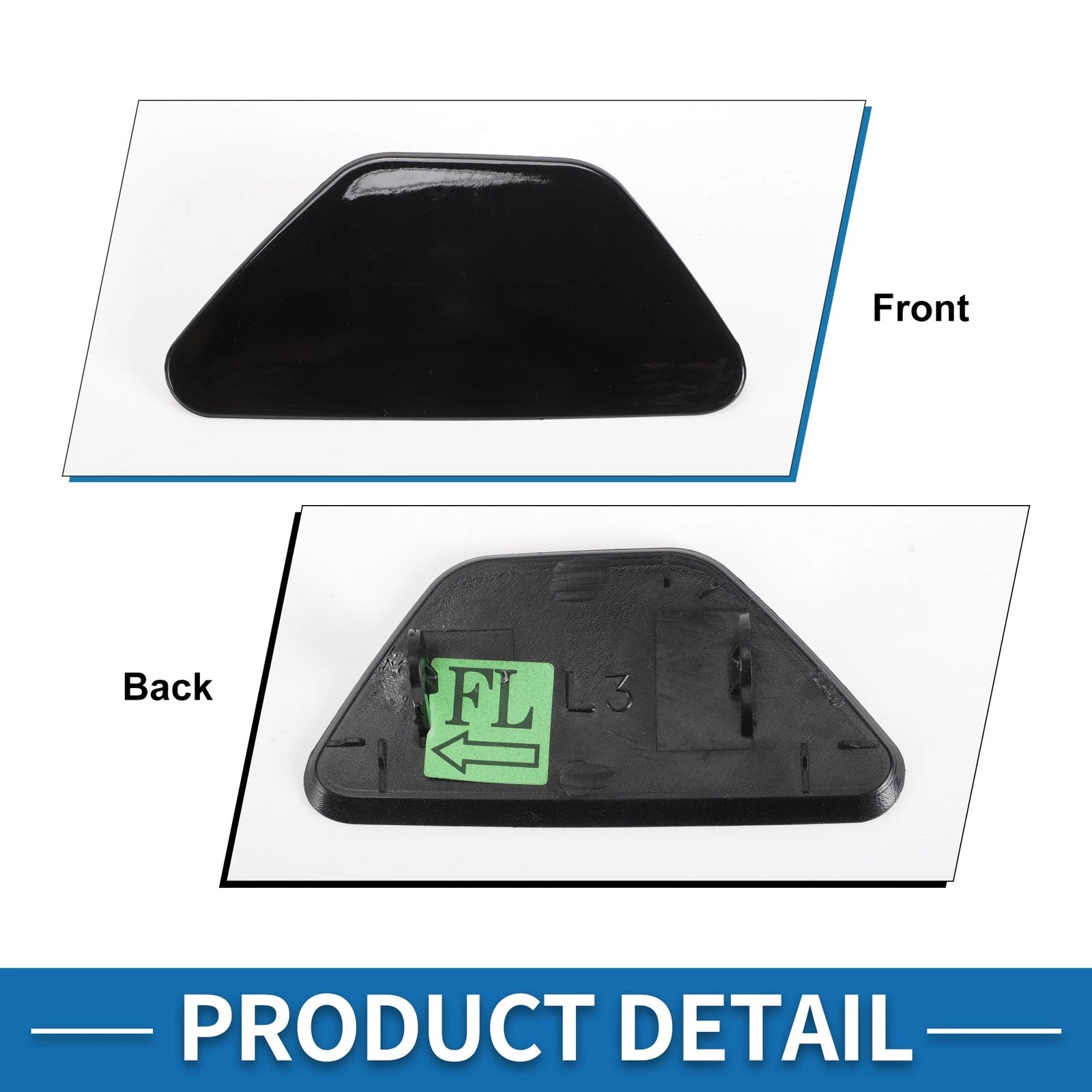 Front Left Headlight Washer Nozzle Cover for BMW M5 (2013–2016) Gloss Black
