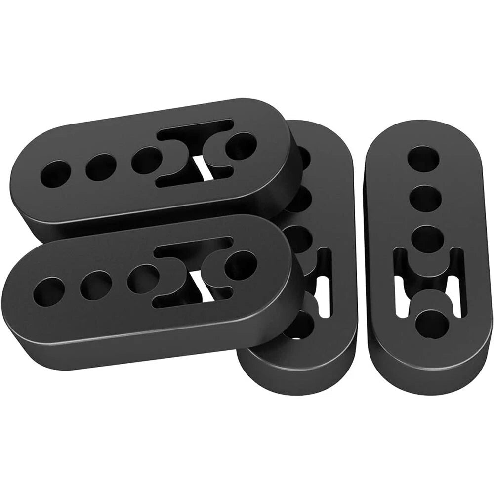 4X Exhaust Hangers for Universal Fit (Adjustable, Polyurethane Rubber)