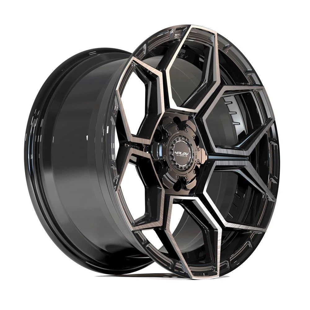 22" Black Wheel w/Brushed Face for 2000-2024 Chevy Suburban 1500 - RVO5269
