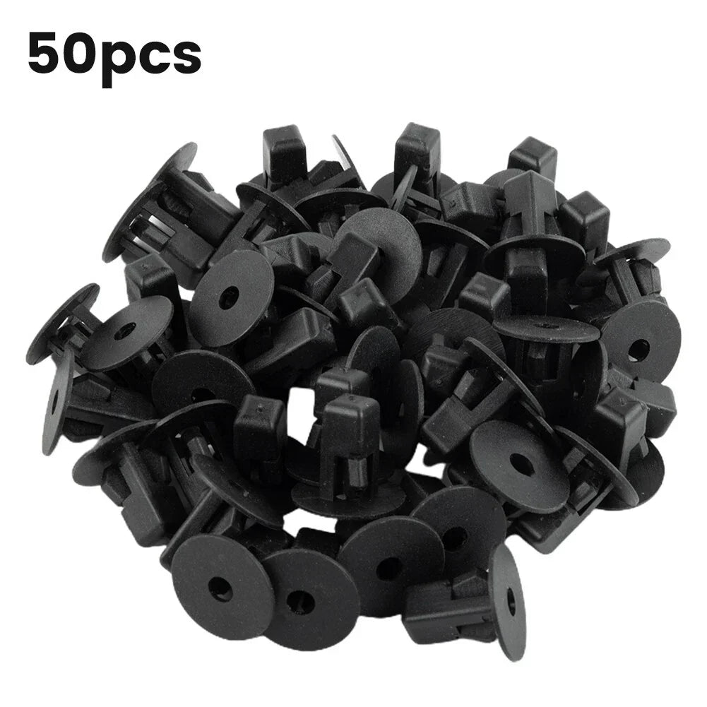 50 Fastener Nylon Nut Fender Liner Screw Grommets for Toyota Retainer